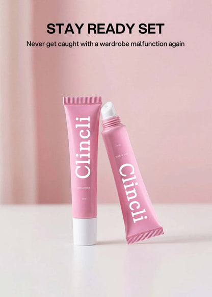 Clincli® Professional Body Adhesive Sweat & Water Resistant Stain-Free Easy to Remove