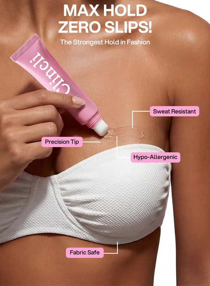 Clincli® Professional Body Adhesive Sweat & Water Resistant Stain-Free Easy to Remove